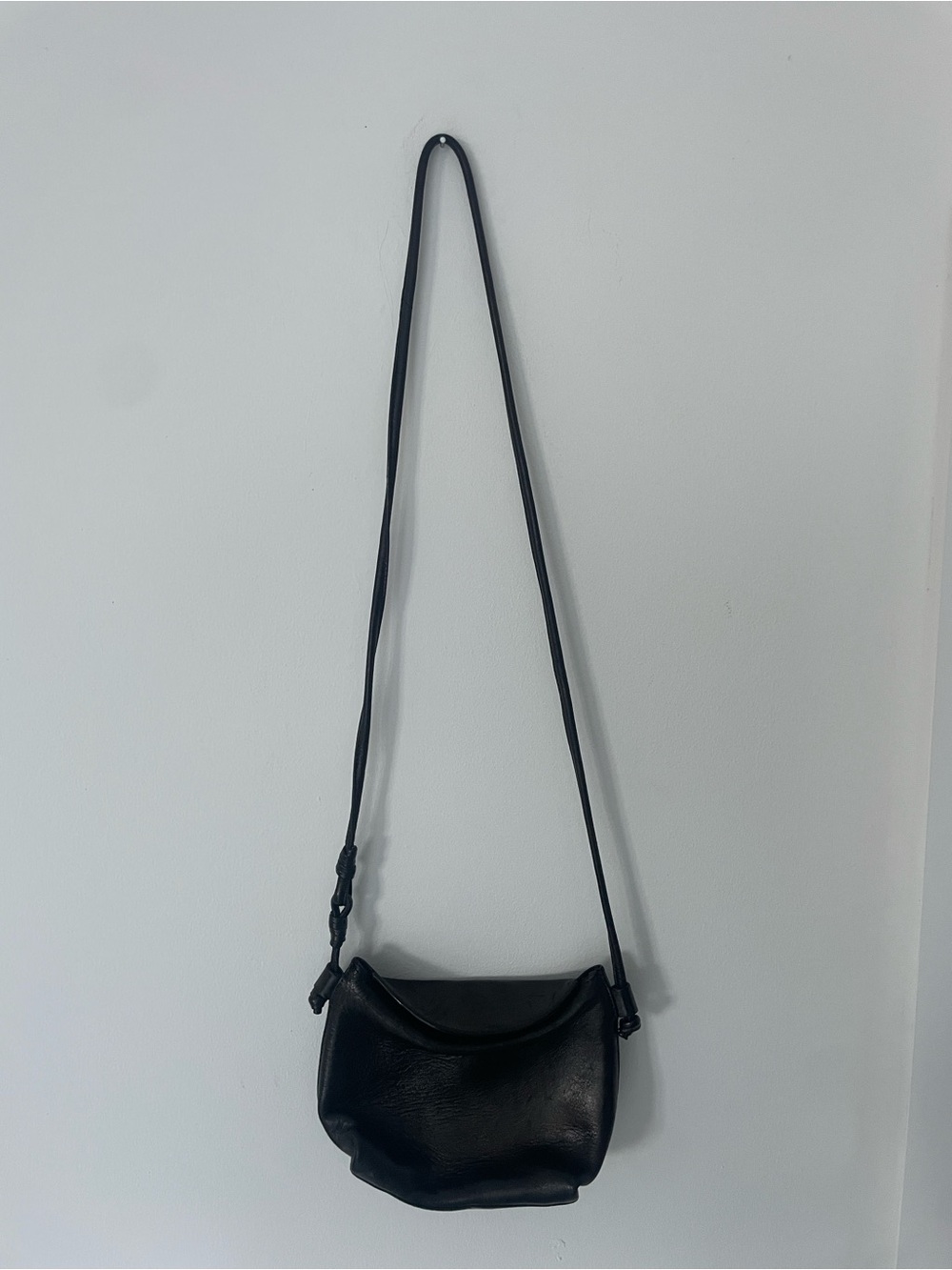 Massimo Dutti women leather crossbody bag